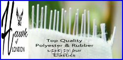 125mm Top Quality Black/white Flat Woven Elastic Bands Sewing Various Lengths