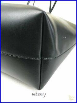 $1450 FENDI Black Leather Monster Eyes Roll Shopping Tote Bag SALE! Zip Top