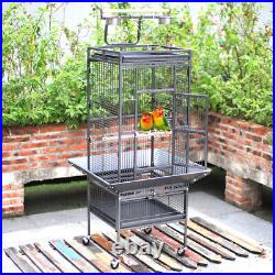150cm Play Top Parrot Cage Rolling Metal Bird Cage For Small/Medium Size Birds
