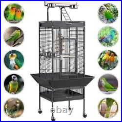 156cm Play Top Parrot Cage Rolling Metal Bird Cage For Small/ Medium Size Birds