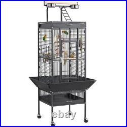 156cm Play Top Parrot Cage Rolling Metal Bird Cage For Small/ Medium Size Birds