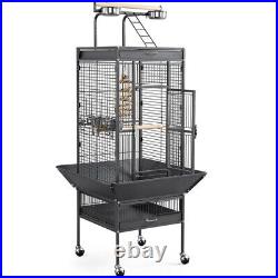 156cm Play Top Parrot Cage Rolling Metal Bird Cage For Small/ Medium Size Birds