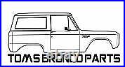 1966-1977 Early Bronco Family Roll Bar Top Kit Black