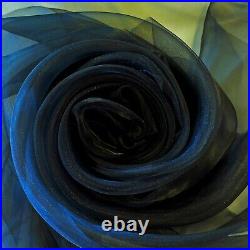 30 colors top quality 145CM Crystal Organza wedding drape Fabric by meters