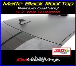 48x60 Matte Black Roof Top Overlay Flat Tint Vinyl Film WRAP Roll Hood JDM Sheet