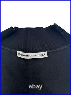 Alexander Wang Women's logo-patch roll neck top Size M