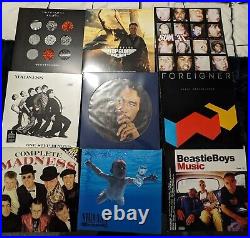 All 12 Vinyls Mixed Genre LPs And Singles Inc Sealed/Picture And First Press