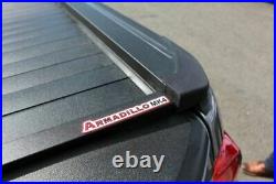 Armadillo Roll Top Cover for Nissan Navara NP300 with Black Roll Bar