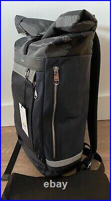 Auth Paul Smith Leather Trim Camo Ref Roll-top Backpack, Travel Bag £475 Bnwt