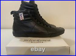 Auth YVES SAINT LAURENT Rolling sneakers classic malibu court high top boots NIB
