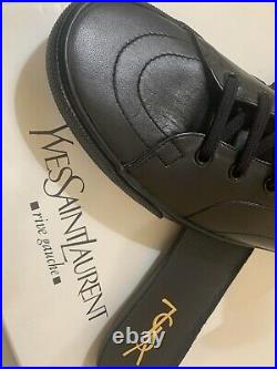 Auth YVES SAINT LAURENT Rolling sneakers classic malibu court high top boots NIB