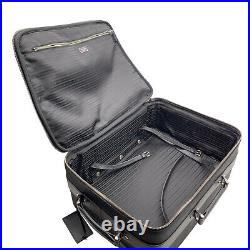 Authentic Prada Black Nylon Rolling Suitcase Trolley Luggage Travel Bag