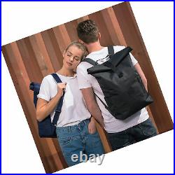 Backpack Men and Women Black JOHNNY URBAN Aaron from Recycled PET Roll Top