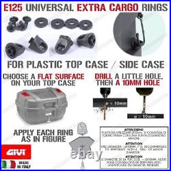 Bag Roll Top 30L Above Bauletto Motorcycle GIVI EA114BK + Rings Anchor E125