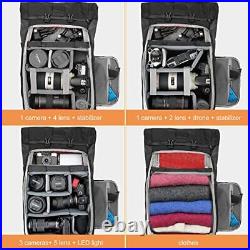 Besnfoto Camera Backpack Waterproof, Photography Bag Rolltop for DSLR SLR