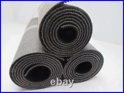 Black PVC Rubber Rough Top Incline Conveyor Belt 18 Wide 3-Rolls 21' Total
