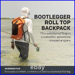 Bootlegger Roll Top Backpack Waterproof, 30L, Black