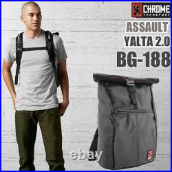 CHROME BG188 Backpack Roll Top Design YALTA 2.0 ASPHALT 30L Fast Ship Japan EMS