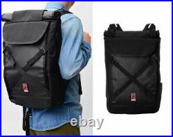 CHROME BG190BKBK Roll Top Backpack Bravo 2.0 Black Water Repellent 25L Japan EMS