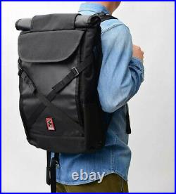 CHROME BG190BKBK Roll Top Backpack Bravo 2.0 Black Water Repellent 25L Japan EMS