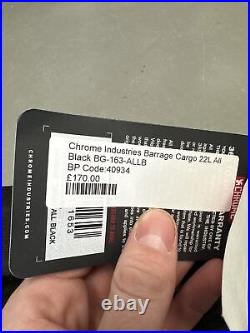 CHROME Barrage Pro Rolltop backpack nylon Black 22L