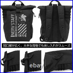 COSPA EVANGELION Nerv Roll-top Backpack Black From Japan New