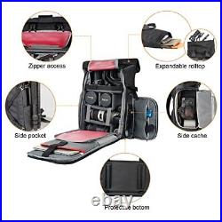 Camera Backpack Waterproof, Photography Bag Rolltop for DSLR SLR
