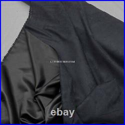 Car Interior Black SUEDE Luxury Quality Material Door Fabric Upholstery, 150cm