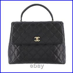 Chanel Women's Rolled Top Handle Flap Bag In Black (Size One Size)