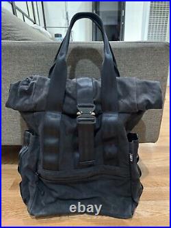 DEFY Cobra Buckle Black Ballistic Nylon Un-Zipped Roll Top Backpack