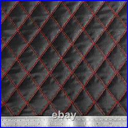 Double Stitch Diamond Bentley Car Quilted 6mm Scrim Foam Upholstery Fabric