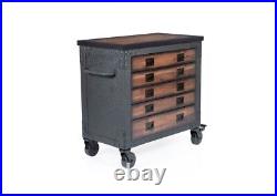 Duramax 36 in. 5 Drawer Rolling Tool Chest with Wood Top