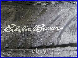 Eddie Bauer Traverse 22 Rolling Carry On/Duffle Bag, Midnight Black Nylon, NWT