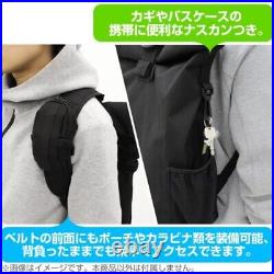Evangelion NERV Roll Top Backpack COSPA black ruck bag W28cm×H47cm×D17cm