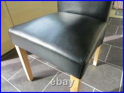 Faux Leather Dining Chairs Roll Top Scroll High Back Never Used