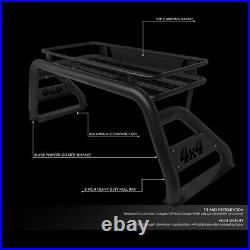 Fit 07-18 Silverado/Sierra Styleside Bed Heavy Duty Roll Bar+Roof Top Cargo Rack