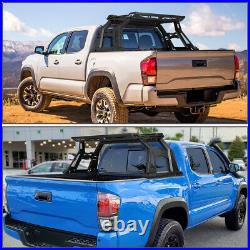 For 2005-2020 Toyota Tacoma Pickup Truck Roll Bar + Top Luggage Carrier Basket