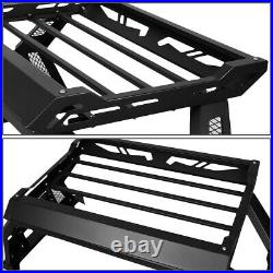 For 2005-2020 Toyota Tacoma Truck Bed Top Rack Roll Bar + Luggage Carrier Box