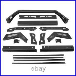 For 2005-2020 Toyota Tacoma Truck Bed Top Rack Roll Bar + Luggage Carrier Box