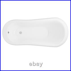 Freestanding Single Ended Roll Top Slipper Bath with Feet BeBa 25411/76758MASTER