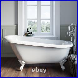 Freestanding Single Ended Roll Top Slipper Bath with Feet BeBa 25411/76758MASTER