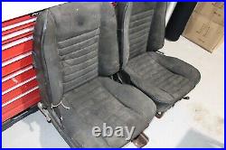 Genuine MK 1 Mexico RS2000 Escort Roll Top Seats With Rear Seat Cover and Clips