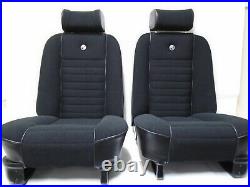 Genuine MK 1 Mexico RS2000 Escort Roll Top Seats With Rear Seat Cover and Clips