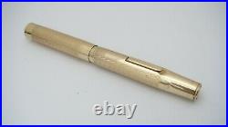 Gorgeous Superite Pen, Ring Top, Rolled Gold, Semi Flex 14k Fine Nib, USA