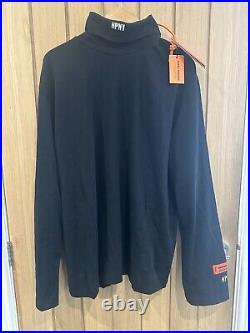 HERON PRESTON Embroided Logo Roll Neck Top Size XL GENUINE RRP £215 #T6