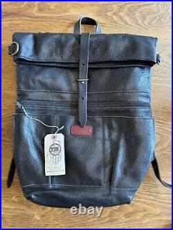 Handmade Leather Rolltop Backpack RRP $482