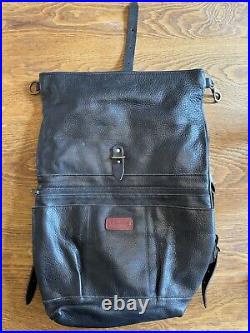 Handmade Leather Rolltop Backpack RRP $482