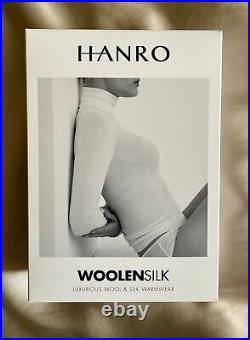Hanro Woolen Silk Wool Thermal Turtle Neck Base Layer Black Top in Medium