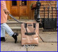 Hulken Medium Rolling Tote Bag with Zip Top Closure Rose Gold Brand NEW NIB