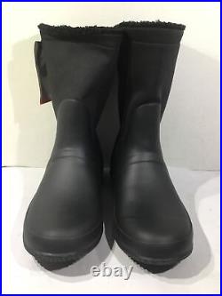Hunter Women's Size 11 Original Black Roll Top Sherpa Insulated WP Boots C23-205